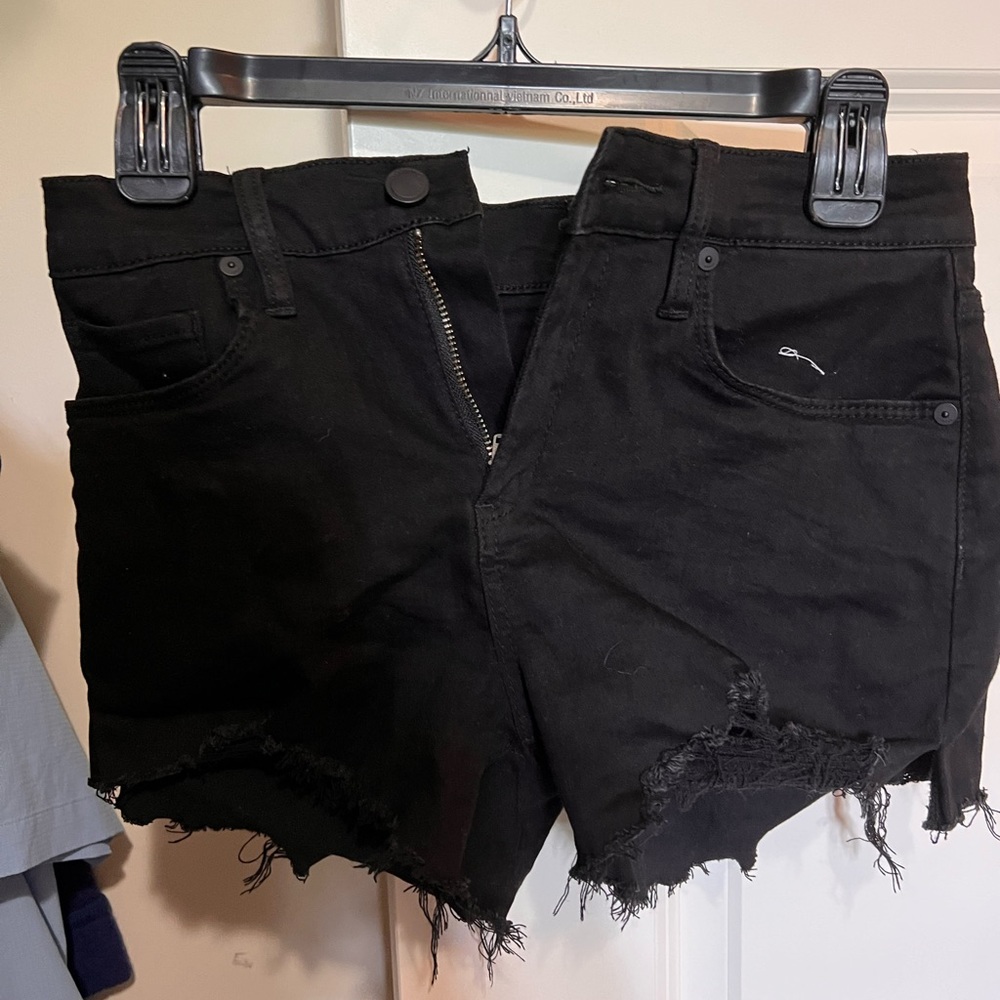 Black NYC denim shorts!